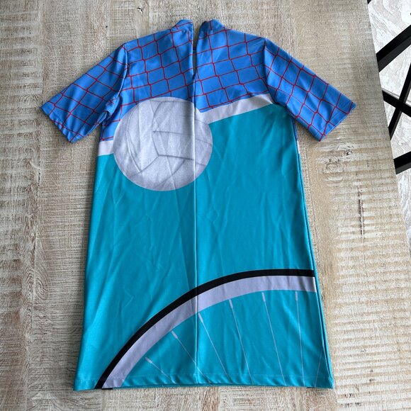 Adidas Womens Soccer Net Midi Straight Dress Short Sleeves blue/navy Size Large - Picture 6 of 10